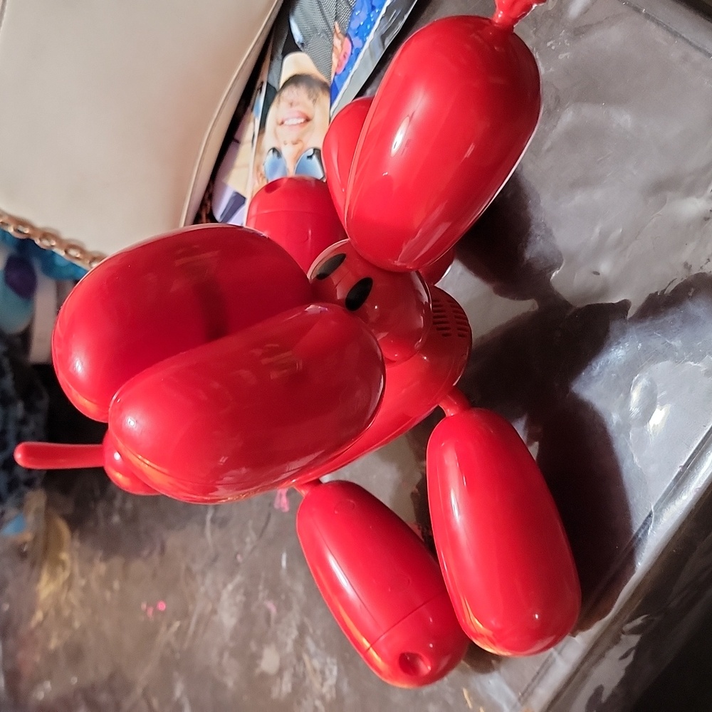Red robot dog toy
